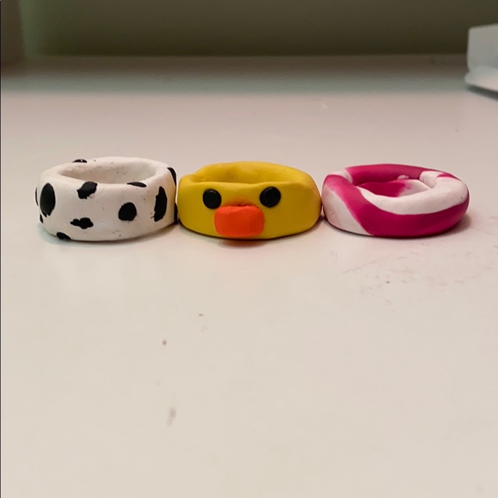 ✨Polymer Clay Rings✨ - Picture 2 of 4